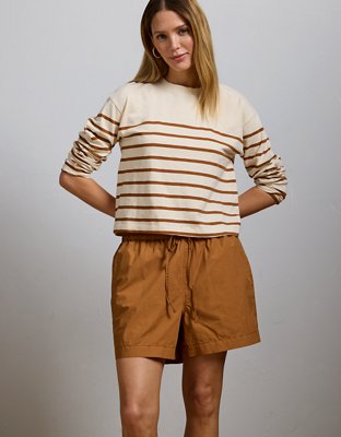 AE77 Premium Pull-On Poplin Short