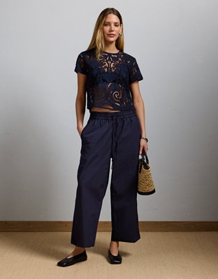 AE77 Premium Pull-On Poplin Pant