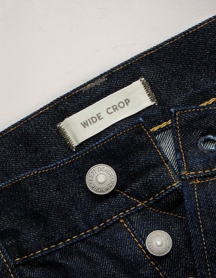 AE77 Premium Wide Crop Cuff Jean