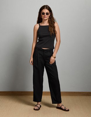 AE77 High-Waisted Tapered Linen-Blend Pant from American Eagle - $138