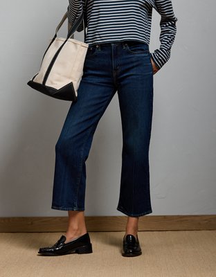 AE77 Premium Bootcut Crop Jean