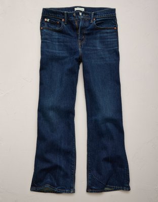 AE77 Premium Bootcut Crop Jean
