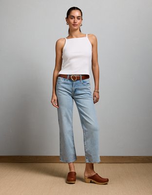 AE77 Premium Bootcut Crop Jean
