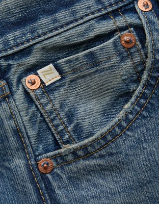 AE77 Premium Wide Crop Cuff Jean