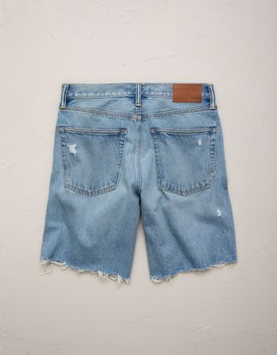 AE77 Premium Super High-Waisted Baggy Bermuda Denim Short