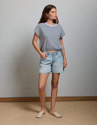 AE77 Premium 5" Low-Rise Baggy Denim Short from American Eagle - $88