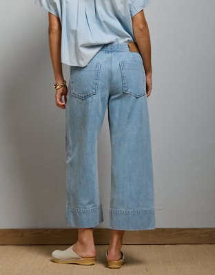 Jean court à revers larges haut de gamme AE77