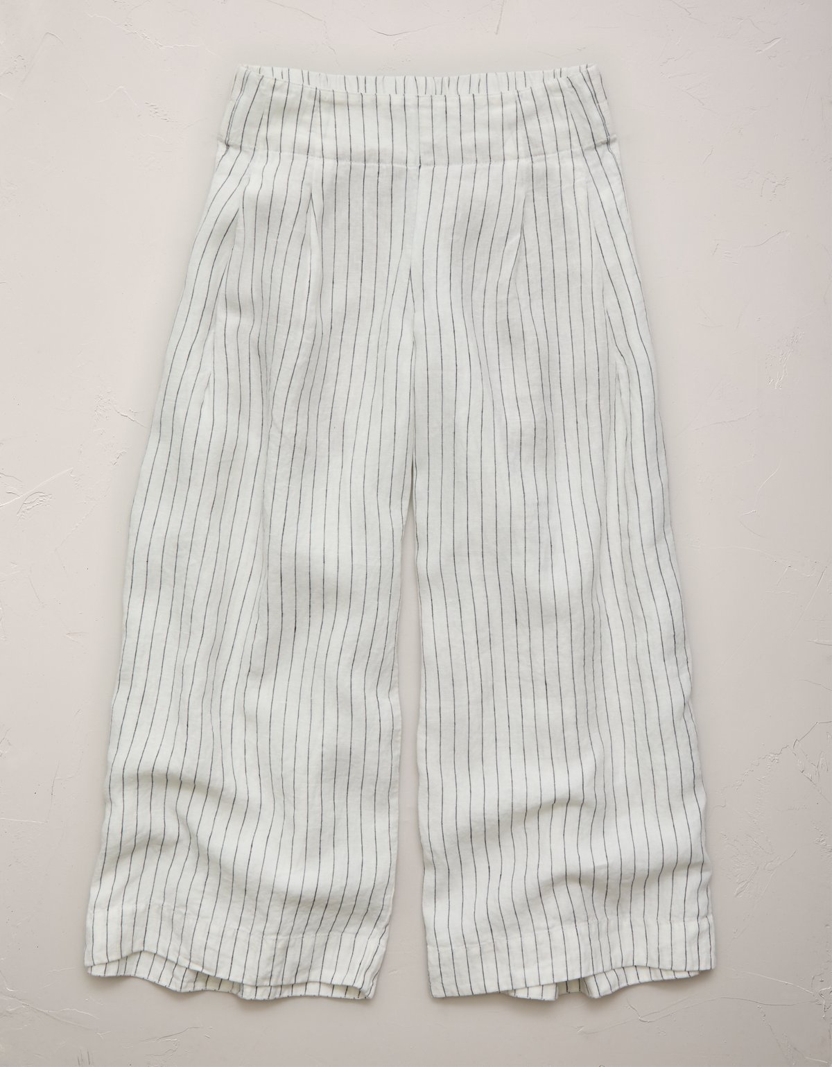 AE77 High-Waisted Linen Pleated Ankle Pant - image 3