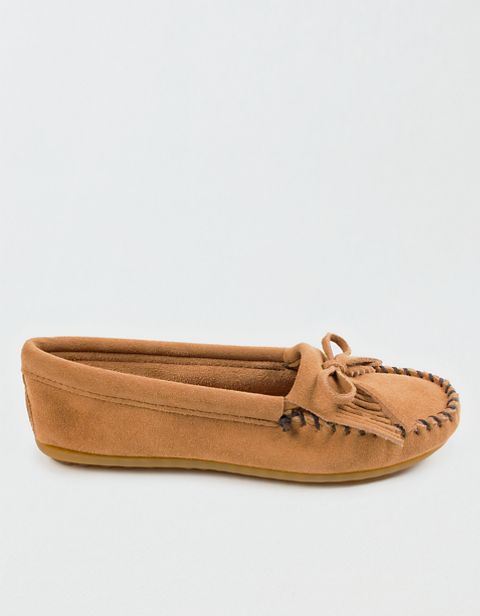 American Eagle Minnetonka Women's Kilty Hardsole Moccasin