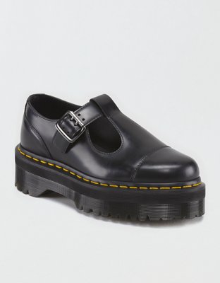 Dr. Martens Womens Bethan Leather Platform Shoes Women's Black 5