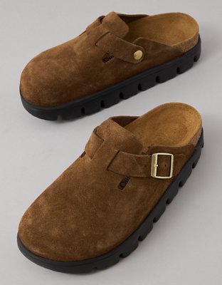 Birkenstock Boston Chunky Suede Clog