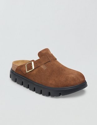 Birkenstock Boston Chunky Suede Clog