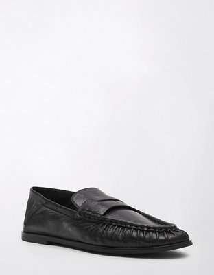 steve madden mens black dress shoes Steve Madden Men's Natan Leather Slip-On Loafers - Black/White main image 0