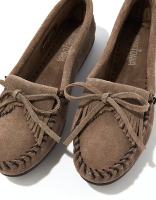 Minnetonka Kilty Suede Moccasin