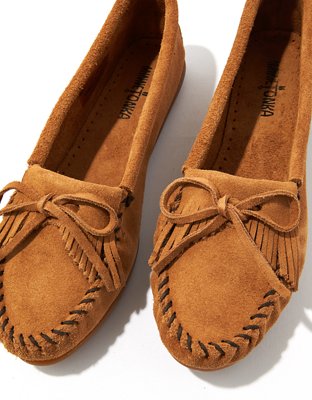 Minnetonka Kilty Suede Moccasin