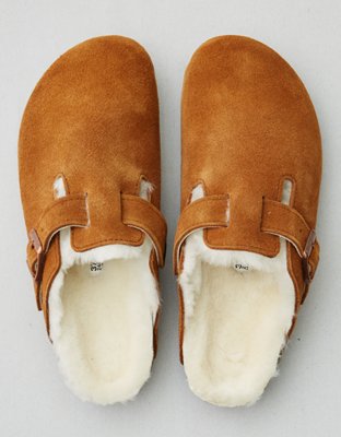 birkenstock fleece lined clogs