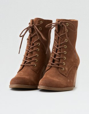 frye lace up booties