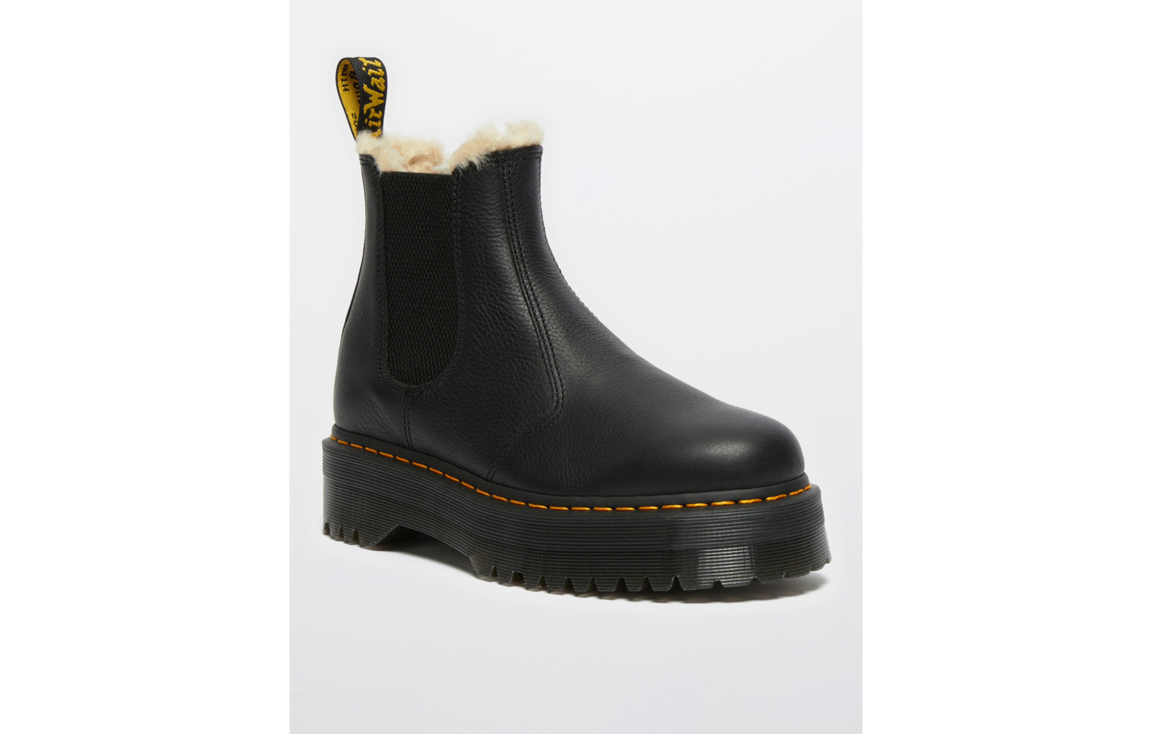 Dr. Martens Women's 2976 Quad Faux Fur Chelsea Boot