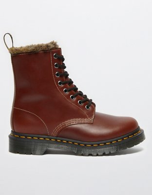 Doctor marten fur hot sale lined boots