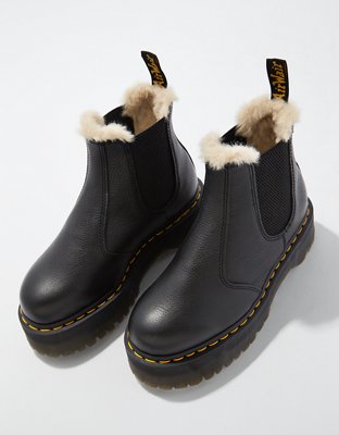 Dr. Martens Women's 2976 Faux Fur-Lined Platform Chelsea Boot