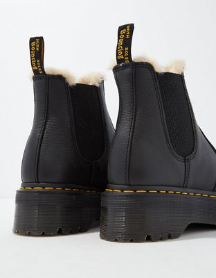 Dr. Martens Women's 2976 Faux Fur-Lined Platform Chelsea Boot