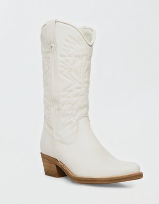 White booties cheap steve madden