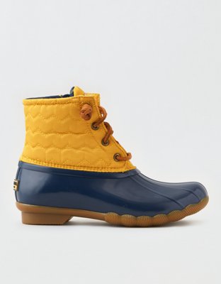 Yellow sperry duck boots new arrivals