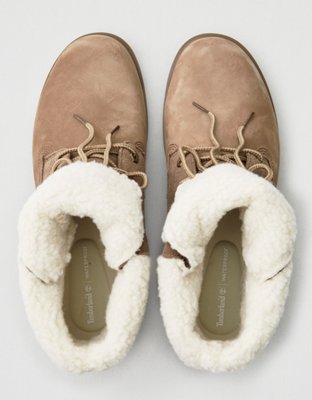 Женские ботинки American Eagle Timberland Jayne Fleece Fold Down Boot — фото 2