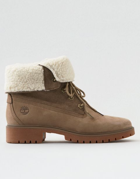Женские ботинки American Eagle Timberland Jayne Fleece Fold Down Boot