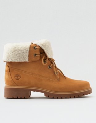 timberland jayne fleece fold down boot