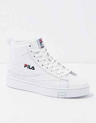 White high shop top sneakers womens