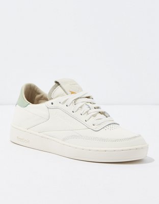 Reebok leather sneakers Club C 85 beige color