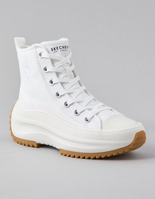 White high top clearance skechers