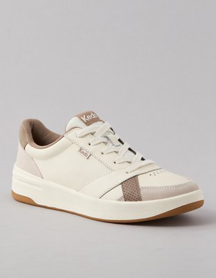 Keds The Court Leather Lace Up Sneaker Shoes