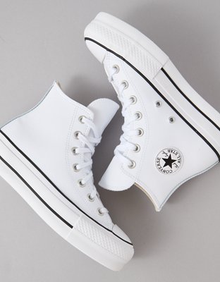 Converse Chuck Taylor All Star Platform Lift High-Top Leather Sneaker