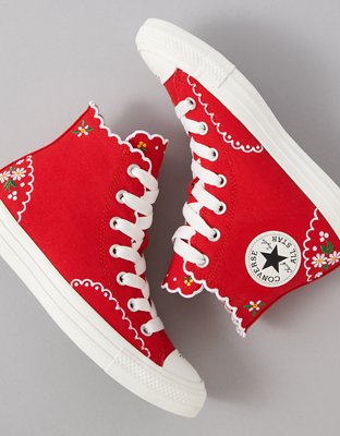 Converse Chuck Taylor All Star Embroidered Flowers High-Top Sneaker
