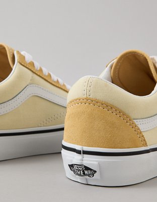 Vans Yellow-Tan Low Top Sneakers with White Side Stripe Vans Old Skool Sneaker | American Eagle main image 3