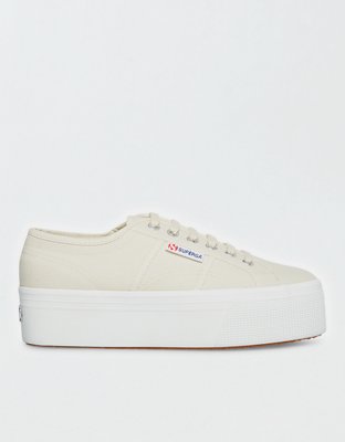 Superga metallic platform outlet sneaker