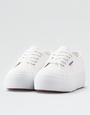 superga white sneakers platform