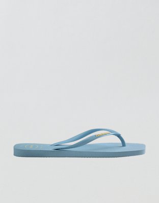 Havaianas Women's Slim Square Logo Pop Up Flip Flops