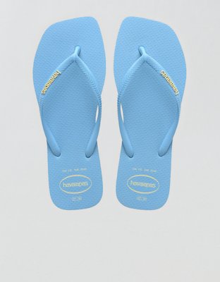 Havaianas Women's Slim Square Logo Pop Up Flip Flops