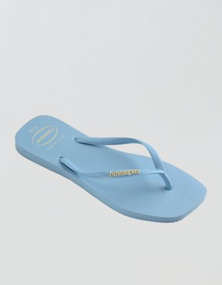 Havaianas Women's Slim Square Logo Pop Up Flip Flops