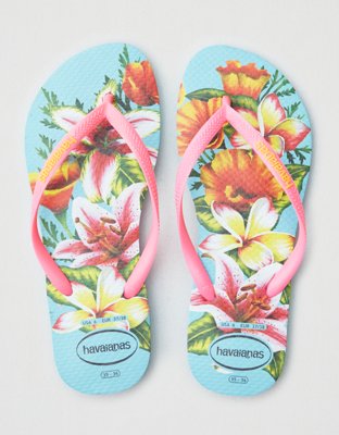 havaianas flower flip flops