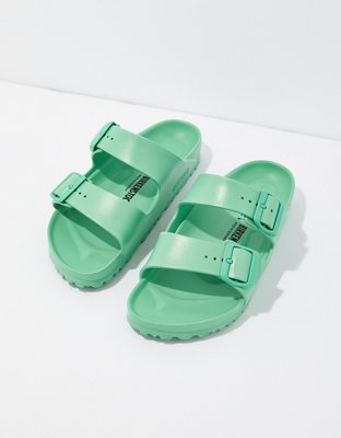 birkenstock women's arizona essentials eva sandals turquoise
