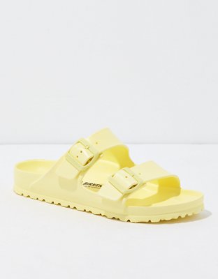 Yellow birkenstock eva store sandals