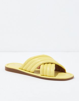 Yellow slides online womens