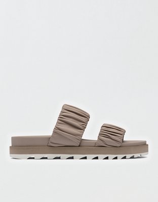 Crossover-strap slide, Sandals & Espadrilles, Women's