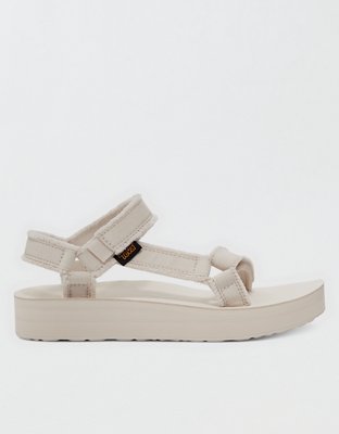 White hot sale tevas platform