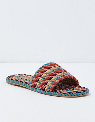 Rope clearance slide sandals