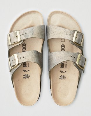 Birkenstock Arizona Washed Metallic Sandal